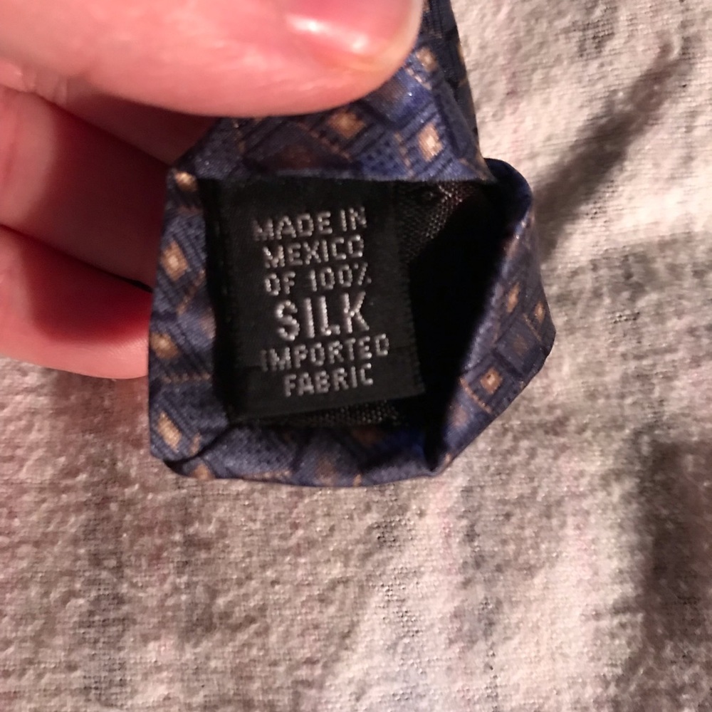 Three Blue/Grey Patterned Silk Ties - image 2